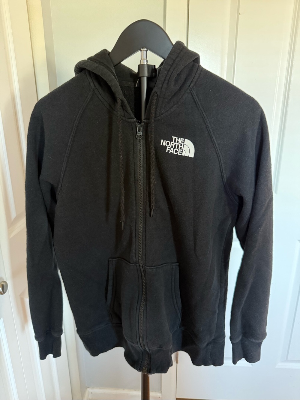 The North Face Black Women's Hoodie with White Logo